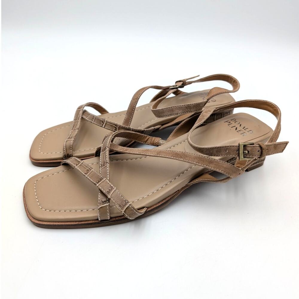 Donald Pliner Cesilia Ankle Strap Heel Sandal Women's Tobacco Size US9M EU39.5